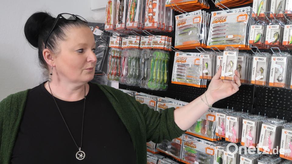 Führt das Angelgeschäft in der Frauenrichter Straße gemeinsam mit Stefan Glowka fort: Claudia Kesselmann. Bild: Kunz