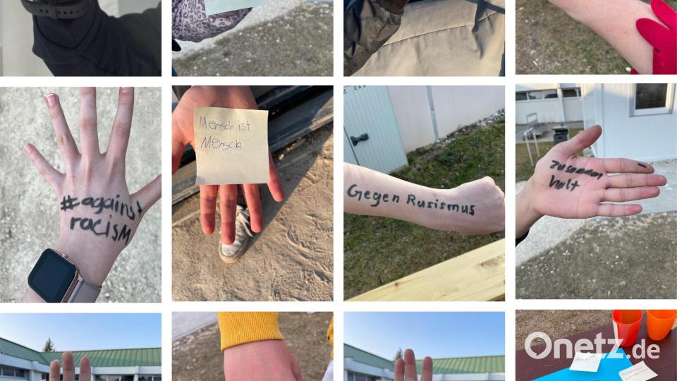 Jugendtreff CUBE Collage gegen Rassismus. Bild: Sina Bender-Özavci