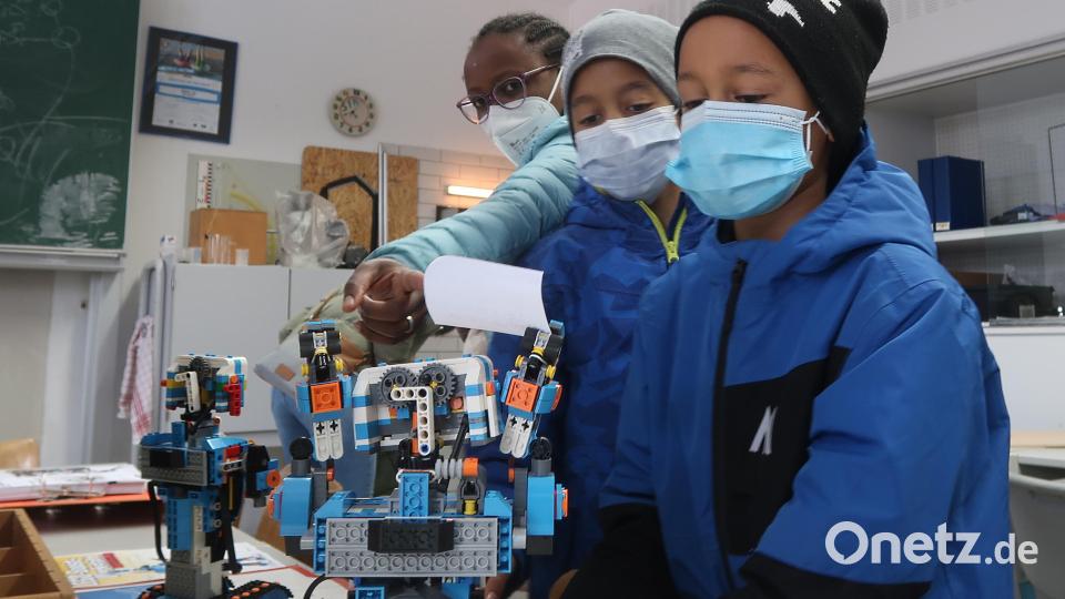 So eine Roboter aus Legosteinen zu basteln, macht unheimlich viel Spaß. Bild: Kunz