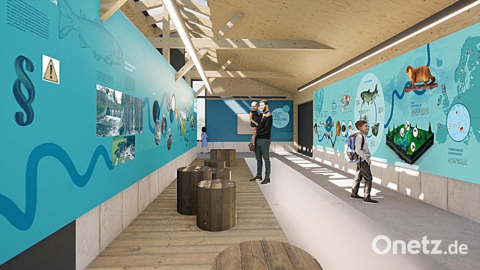 Auch die Infostelle über die Flussperlmuschel an der Grenzmühle ist ein Projekt, an dem der Initiaktivkreis maßgeblich beteiligt ist. Bild: Marc Eichner - Kreativstudio für Medien/Architekturbüro Kuchenreuther
