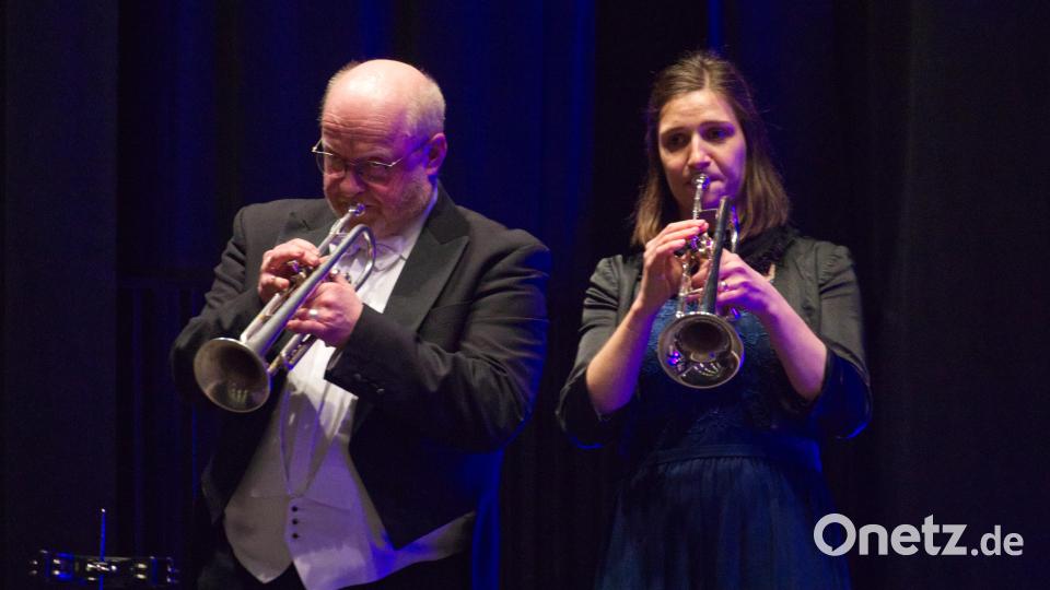Die Trompeter Hans Zellner und Elisabeth Fessler. Bild: njn
