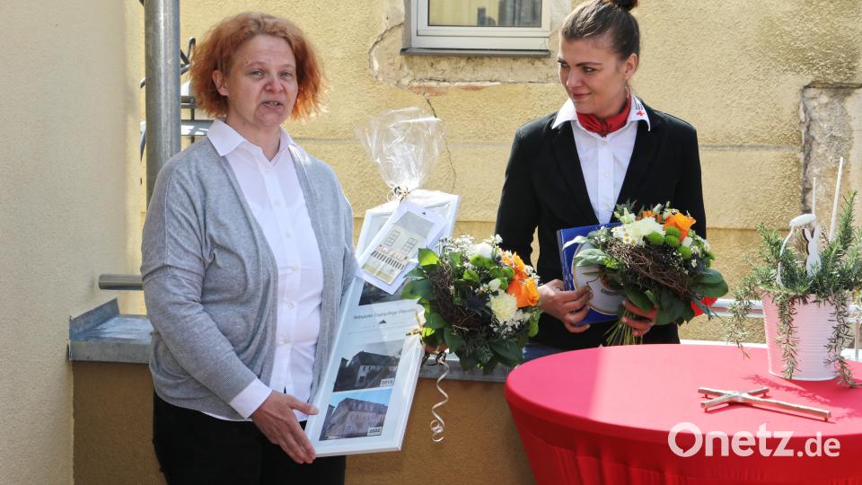 Pflegedienstleiterin Heidi Ohnemüller und Pflegedienstleiterin Ambulante Pflege Tanja Weiß. Bild: njn