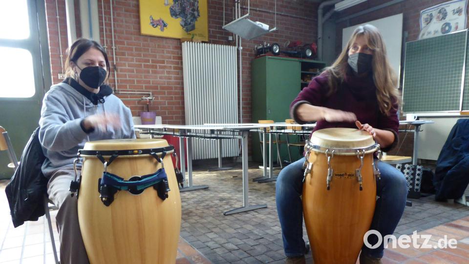 Tina Eff (rechts) in ihrem Element. Bild: bba