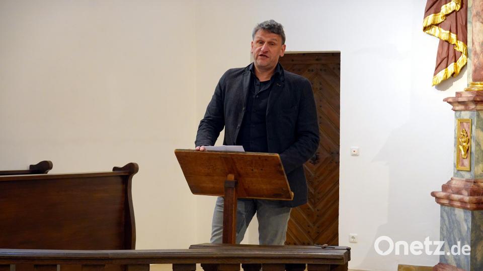 &quot;Die Spitalgasse wird durch die sanierte Kirche städtebaulich aufgewertet&quot;, stellt der verantwortliche Architekt und Stadtrat Martin Kunert fest. Bild: gac