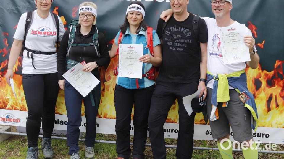 Beim Kleinen Schlackenmarsch gab es fast nur glückliche Gesichter. Bild: mfh