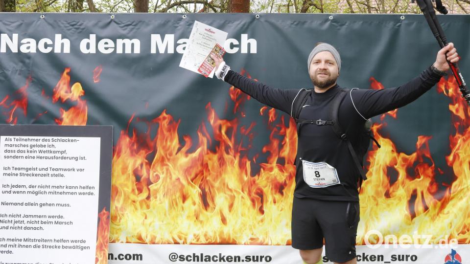 Glücklich im Ziel. Es ist geschafft. Bild: mfh