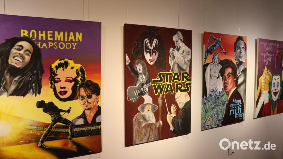Ausdrucksstark: die Bilder der Ausstellung &quot;Echte Helden&quot; im Museumsquartier in Tirschenreuth. Bild: Stadt Tirschenreuth/exb