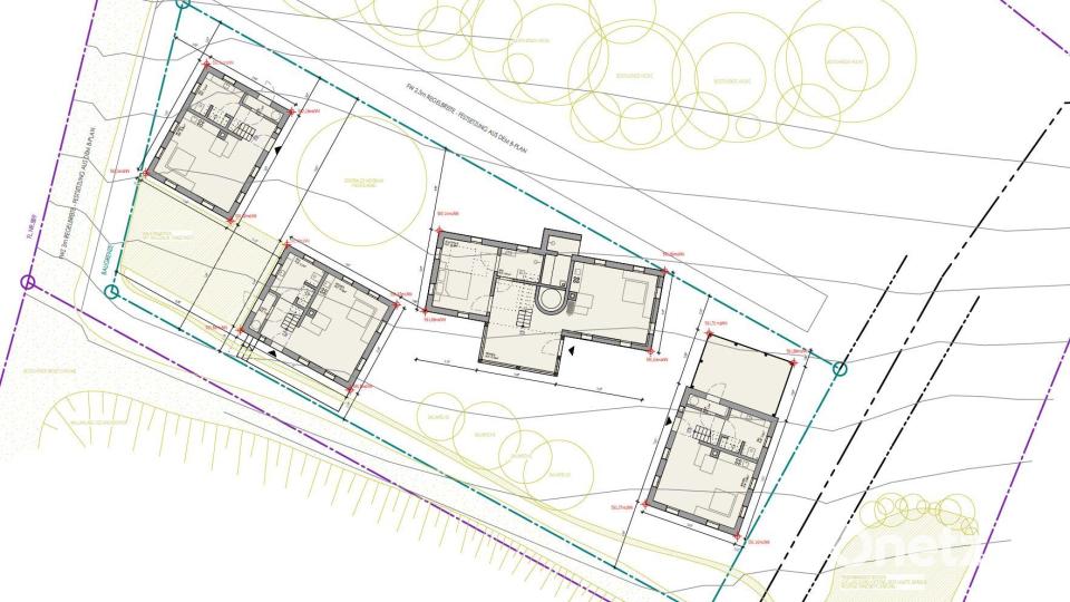 Spatenstich für das Naturdorf in Bärnau: Auf einem 3000 Quadratmeter großen Fläche beim Geschichtspark baut der Verein vier komplett ökologische Ferienhäuser. Bild: Schönberger Architekten/exb