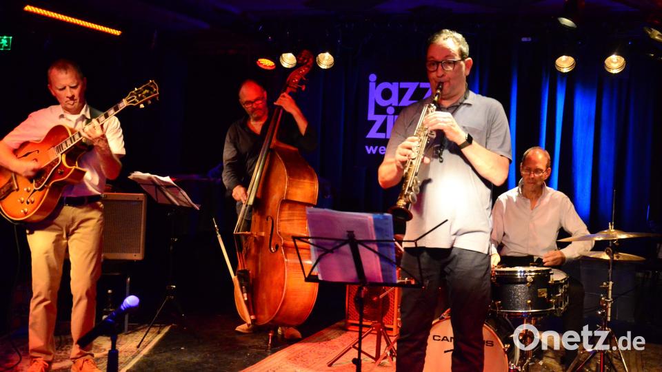 Das Alberto Menendez/Michael Arlt Quartett spielte beim Jazz-Zirkel in Weiden. Bild: Kunz