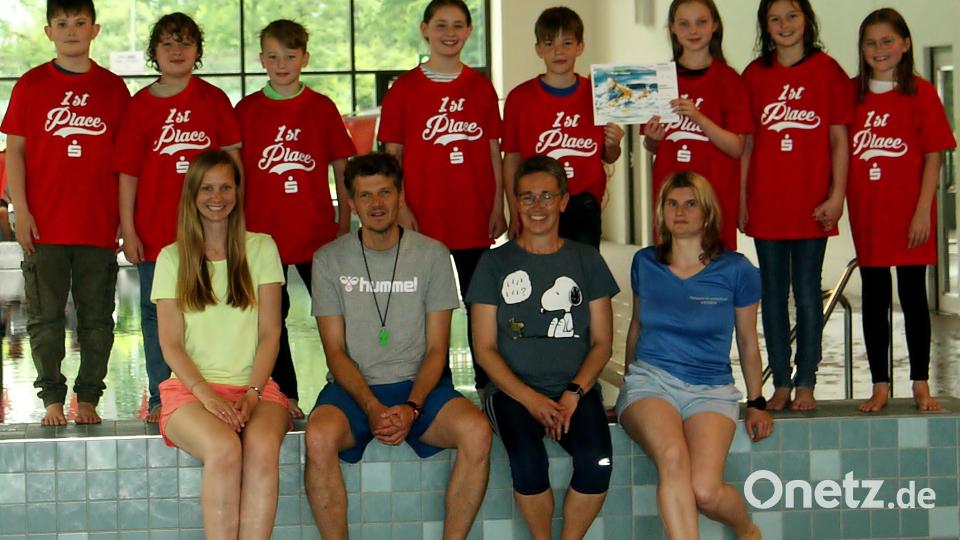 Die Gruppe 2 der Rehbühlschule gewinnt den Wettkampf für die Stadt Weiden. Bild: R. Kreuzer