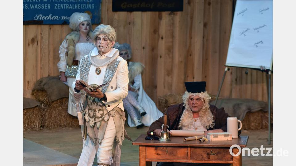 Premiere des Festspiels "900 samma", am Frohnberg bei Hahnbach. Bild: Stephan Huber