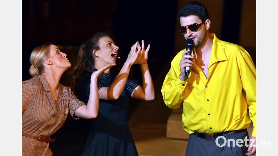 Premiere des Festspiels "900 samma", am Frohnberg bei Hahnbach. Bild: Stephan Huber