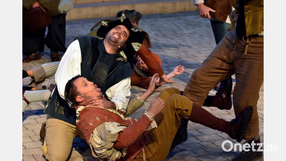 Premiere des Festspiels "900 samma", am Frohnberg bei Hahnbach. Bild: Stephan Huber