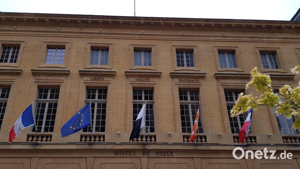 Hier in Metz weht sie, die Europäische Flagge - das ist nicht überall in Frankreich so. Bild: Judith Lehner