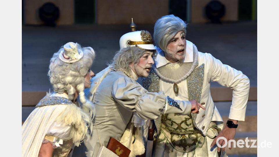 Premiere des Festspiels "900 samma", am Frohnberg bei Hahnbach. Bild: Stephan Huber