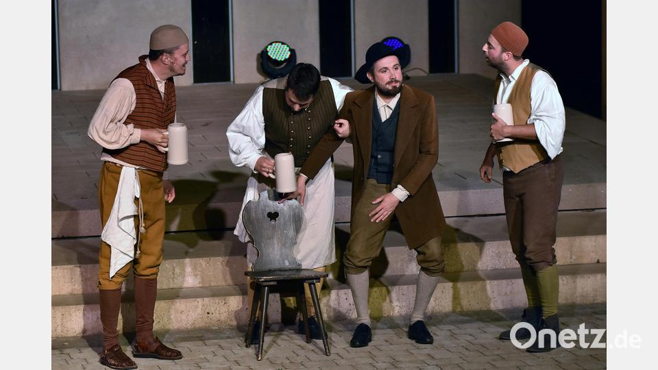 Premiere des Festspiels "900 samma", am Frohnberg bei Hahnbach. Bild: Stephan Huber