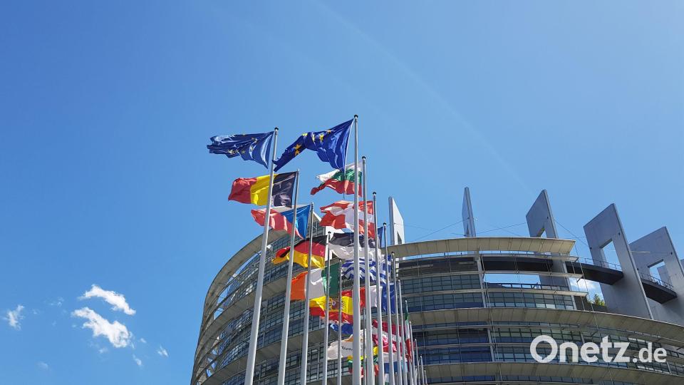 Die Reise beginnt an einem Ort, der wie kein anderer Symbol der europäischen Freundschaft ist: am Europäischen Parlament in Strassburg. Bild: Judith Lehner