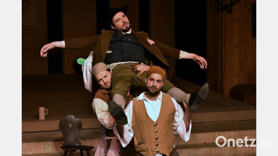 Premiere des Festspiels "900 samma", am Frohnberg bei Hahnbach. Bild: Stephan Huber