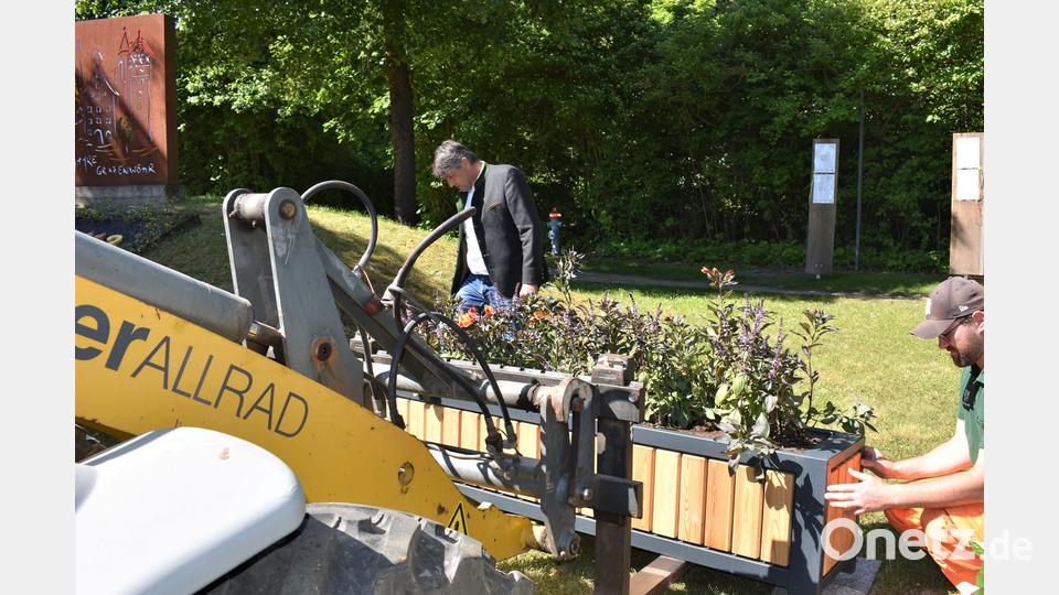 Designer-Pflanzkästen verschönern die Stadt Bild: rgr