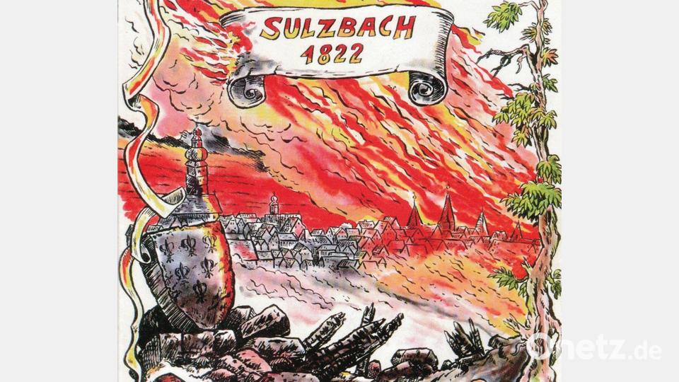 Das Titelbild des Stadtbrand-Comics von Harry Messerschmidt, den Eckhardt Walther 1999 herausgab. Bild: Stadtmuseum Sulzbach-Rosenberg/exb