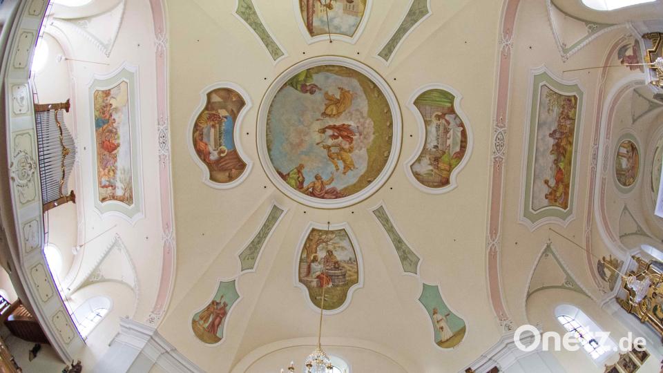 Die Kirchengemälde in Plößberg sind vollständig erhalten und mittlerweile restauriert. Sie befinden sich in einem hervorragenden Zustand. Bild: tsp