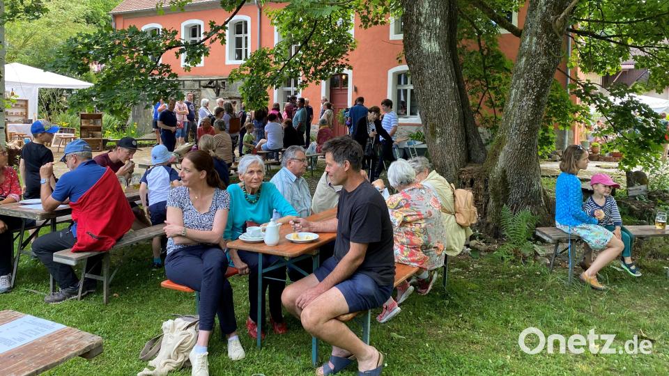 Gut besucht war der Garten der Oedmühle am Deutschen Mühlentag. Bild: glb
