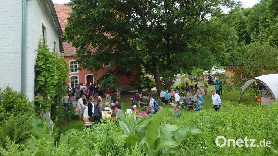 Gut besucht war der Garten der Oedmühle am Deutschen Mühlentag. Bild: glb
