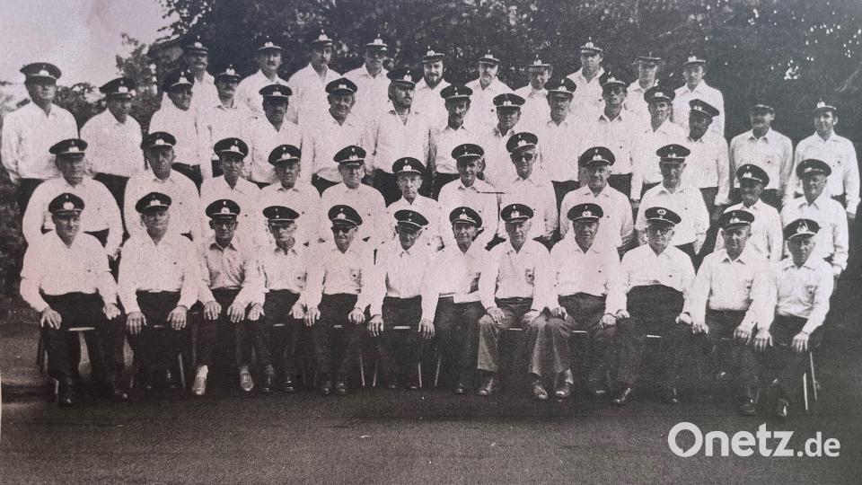 Die Mitglieder der Krieger- und Soldatenkameradschaft Vorbach stellte sich im Jahre 1979 zu einem Gruppenfoto. Repro: ilt