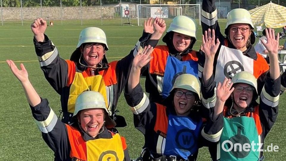 Die Furhmannsreutherinnen wurden Deutsche Meister der Frauengruppe in der Wertung Kuppelcup. Bild: FFW Fuhrmannsreuth/exb