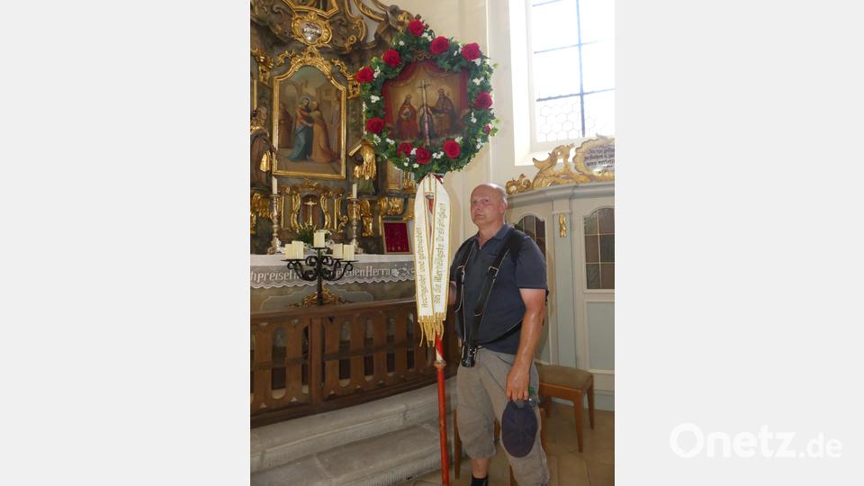 Wolfgang Deubzer, Träger des Wallfahrtsbildes. Bild: rn