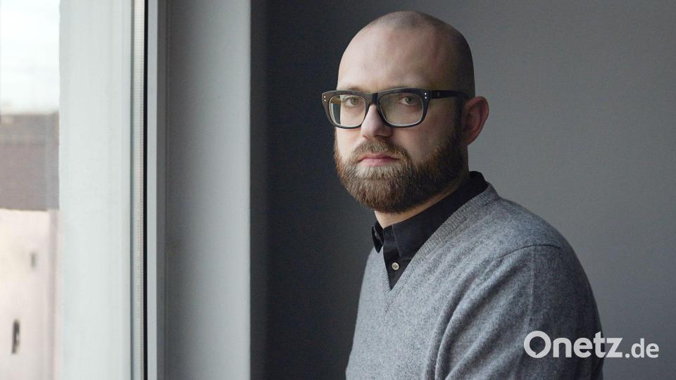 Markus Ostermair präsentiert im Literaturhaus seinen Roman &quot;Der Sandler&quot;. Bild: Fabian Frinzel/exb