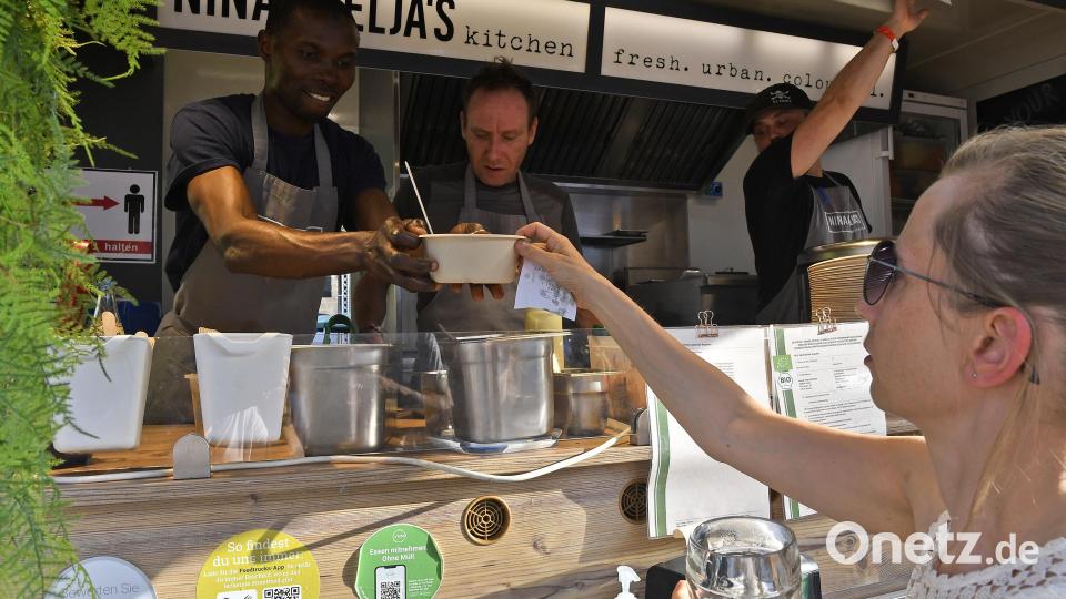 Natürlich gab es auch leckeres Essen. Bild: Petra Hartl