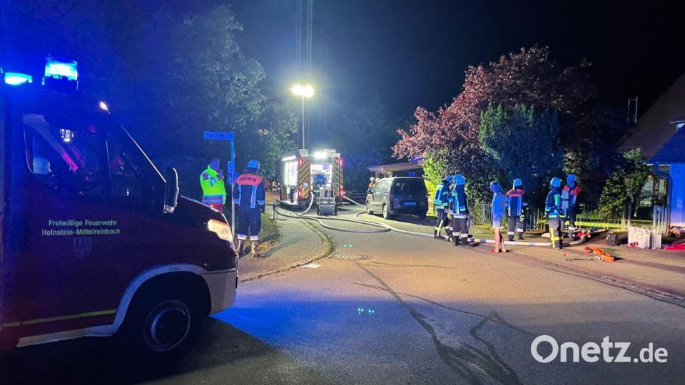 Ein Großeinsatz der Rettungskräfte am Sonntagabend in Edelsfeld geht glimpflich aus. Bild: lei