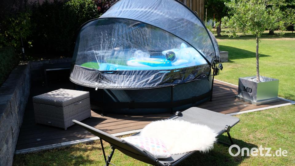 Ruhezone mit einem kleinen Plantsch-Pool.. Bild: do