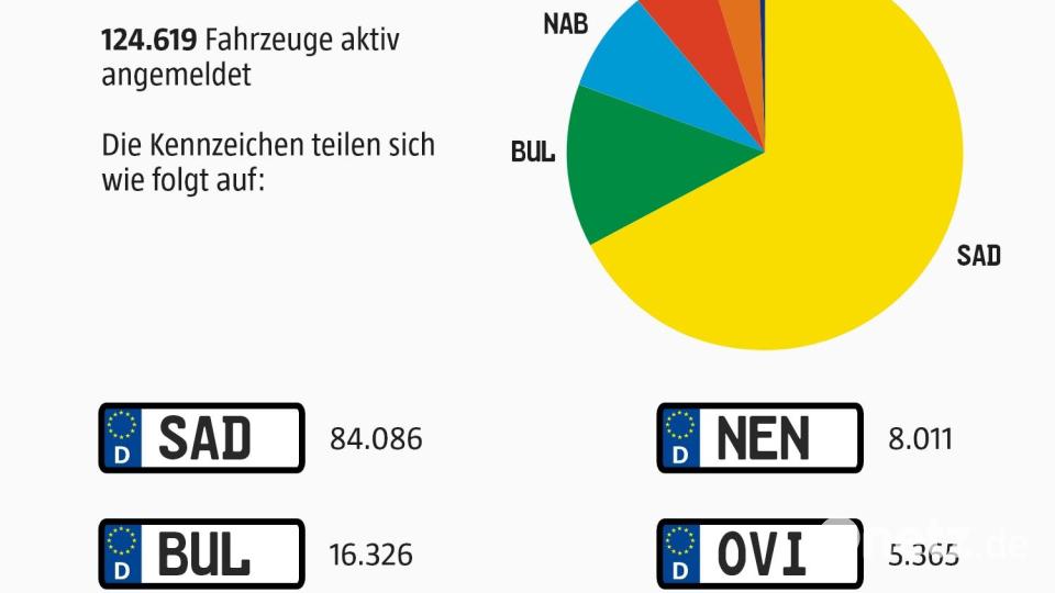 Die Kennzeichen-Aufteilung im Landkreis Schwandorf. Grafik: Martin Zimmer