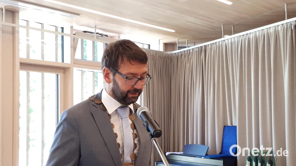 "Sie ist der Weg des Friedens." (Bürgermeister Patrik Pizinger über die Europäische Union) Bild: pz