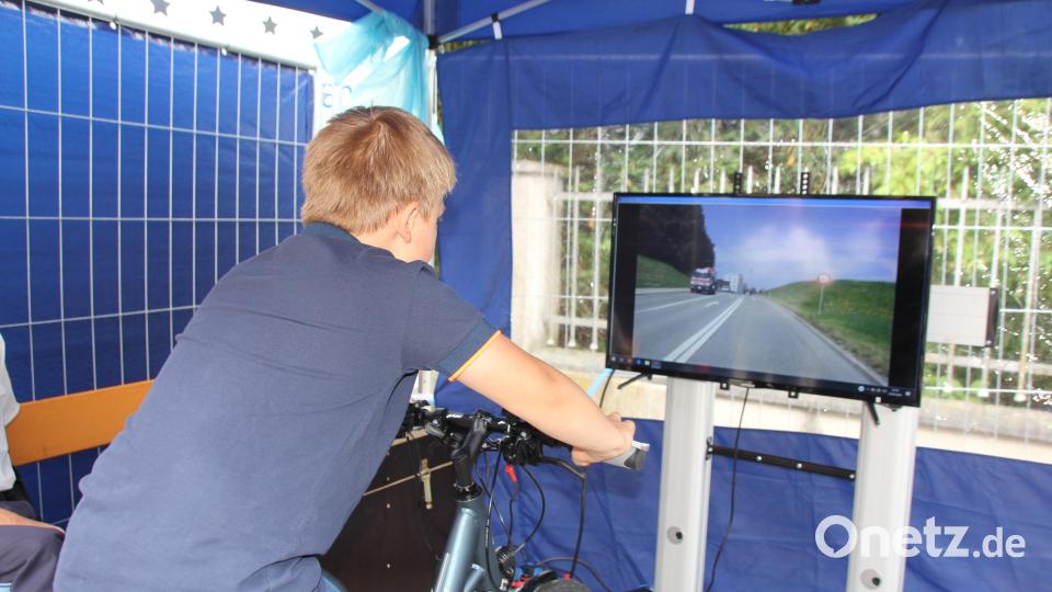 Sich sicher mit dem Rad im Verkehr bewegen: Hier konnte es geübt werden. Bild: frd
