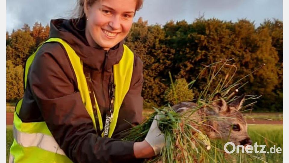 Arbeit der Rehkitzrettung. Bild: lei