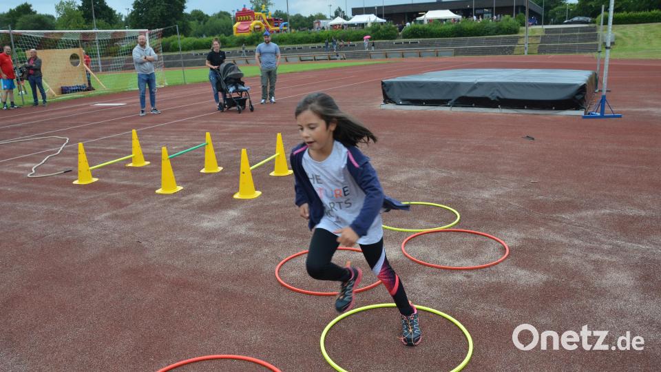 Auch Pia war nicht zu bremsen. Sie meisterte in Windeseile Hütchen und Ringe. Bild: dob