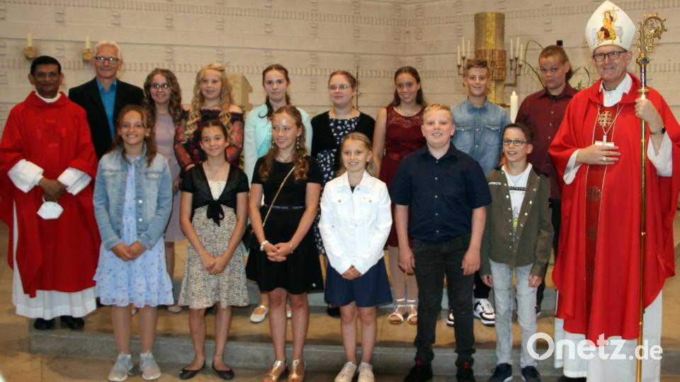 Die Firmlinge der Jahrgangsstufe sechs. Bild: lep