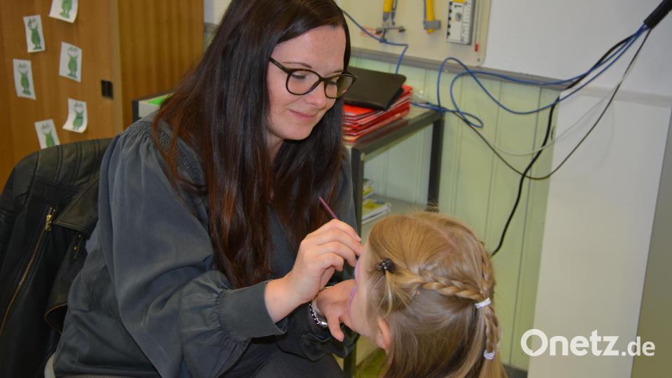 Das Kinderschminken kam gut an. Bild: jr