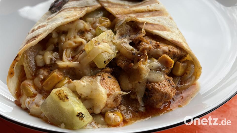 Das sommerliche Chicken-Wrap Bild: rpp