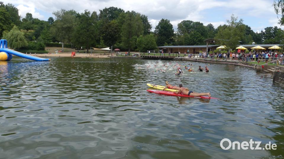 Start zur Disziplin Schwimmen Bild: rn