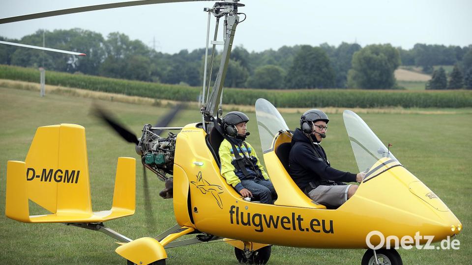 Am Samstag und Sonntag gibt es auf dem Fluggelände in Rammertshof wieder spektakuläre Vorführungen. Rundflüge – zum Beispiel mit einem Gyrokopter gehören aber auch dazu. Archivbild: Wolfgang Steinbacher