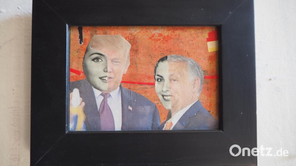 Halb Frau, halb Mann, so experimentiert Stewens Ragone mit den Gesichtern von Politikern. Bild: bl