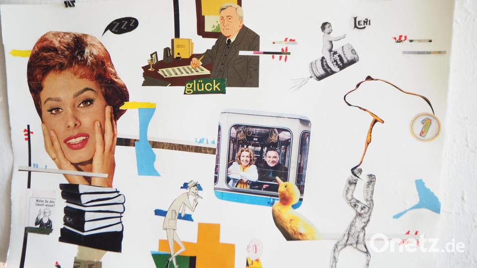 Diese Collage hat Stewens Ragone bei den Kunstdingertagen gestalte. Bild: bl