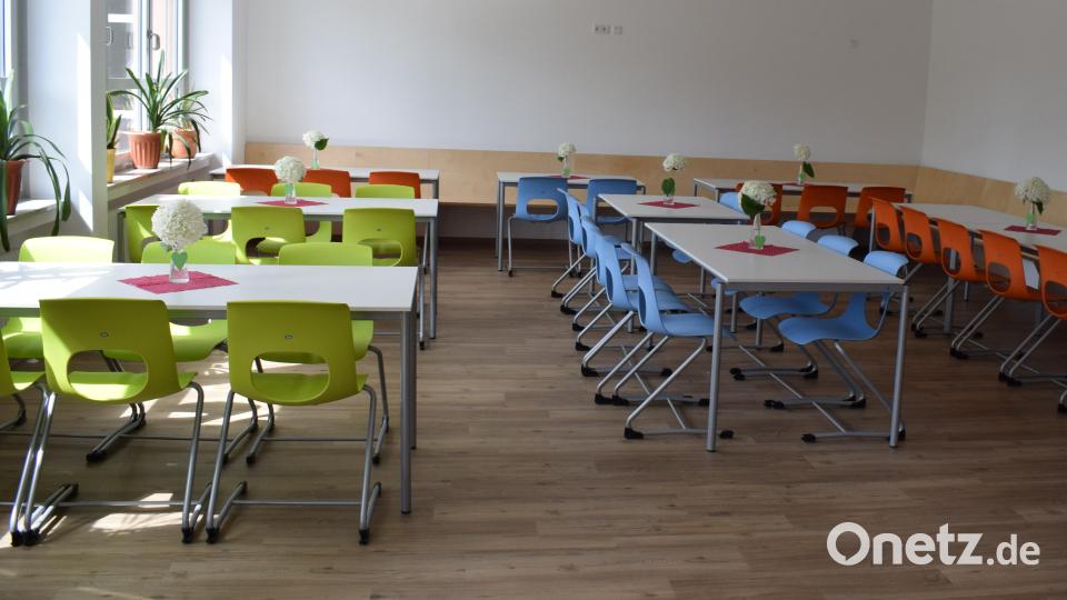 Ein gemütliches Kinderrestaurant mit Terrasse steht für die Mittagspause bereit. Bild: bnr