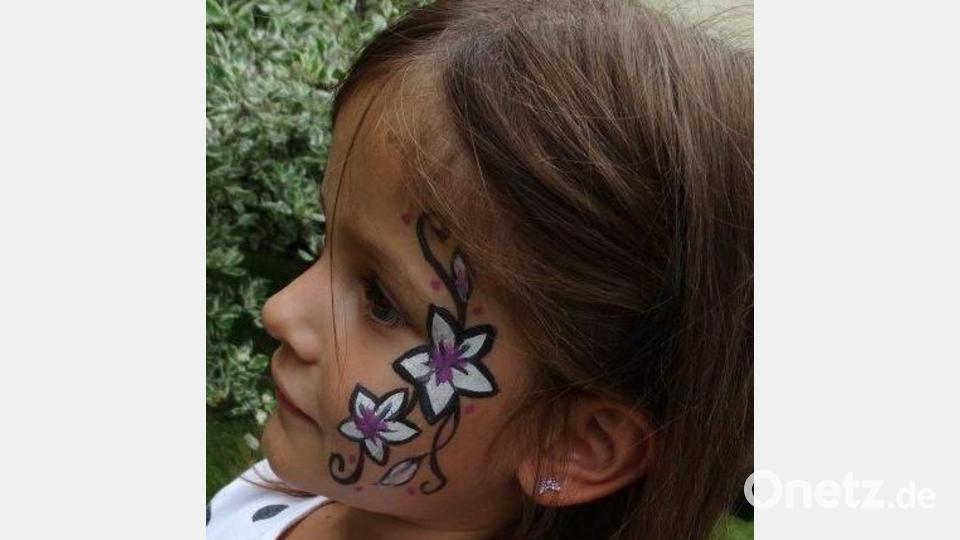 Am Nachmittag war Kinderschminken beim SV Trevesen angesagt. Bild: twg