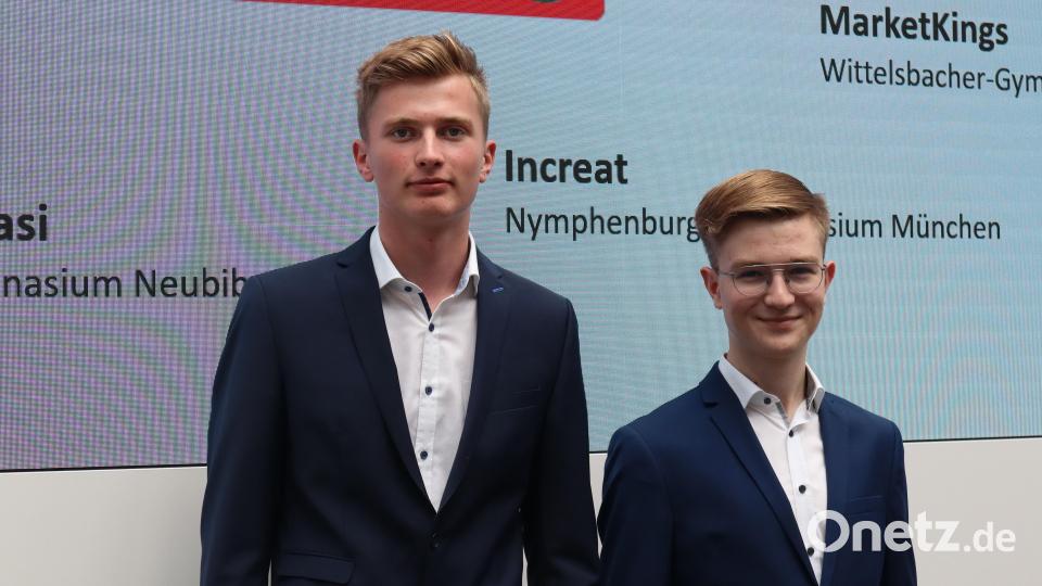 David (links) und Elias kommen im September in die 11. Klasse. Bild: Fellner/exb