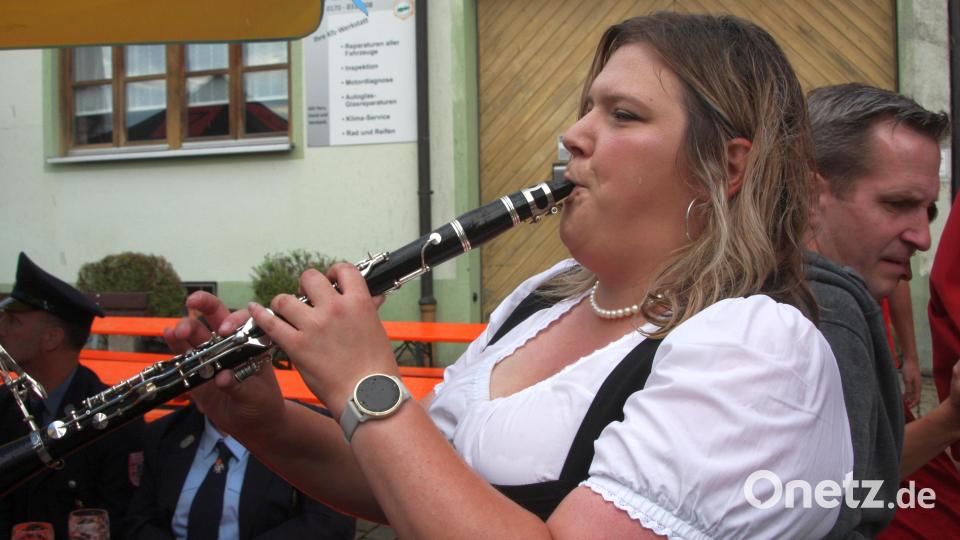 Veronika Höcht, Vorsitzende der Blaskapelle Falkenberg. Bild: wro